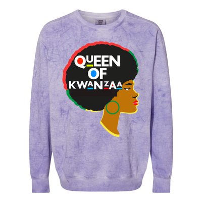 Queens Of Kwanzaa Melanin African Hope Love Unity Cool Gift Colorblast Crewneck Sweatshirt