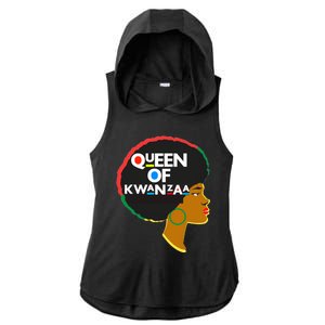 Queens Of Kwanzaa Melanin African Hope Love Unity Cool Gift Ladies PosiCharge Tri-Blend Wicking Draft Hoodie Tank