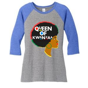 Queens Of Kwanzaa Melanin African Hope Love Unity Cool Gift Women's Tri-Blend 3/4-Sleeve Raglan Shirt