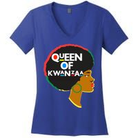 Queens Of Kwanzaa Melanin African Hope Love Unity Cool Gift Women's V-Neck T-Shirt