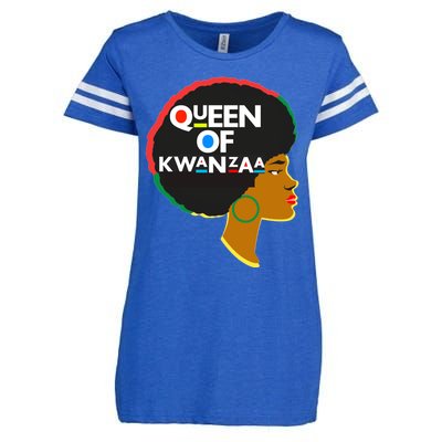 Queens Of Kwanzaa Melanin African Hope Love Unity Cool Gift Enza Ladies Jersey Football T-Shirt