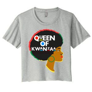 Queens Of Kwanzaa Melanin African Hope Love Unity Cool Gift Women's Crop Top Tee