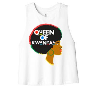 Queens Of Kwanzaa Melanin African Hope Love Unity Cool Gift Women's Racerback Cropped Tank