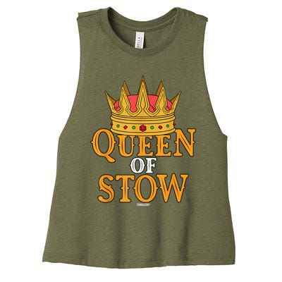 Queen Of Stow Swagazon Stowers Associate Pride Stowing Rate Women's Racerback Cropped Tank