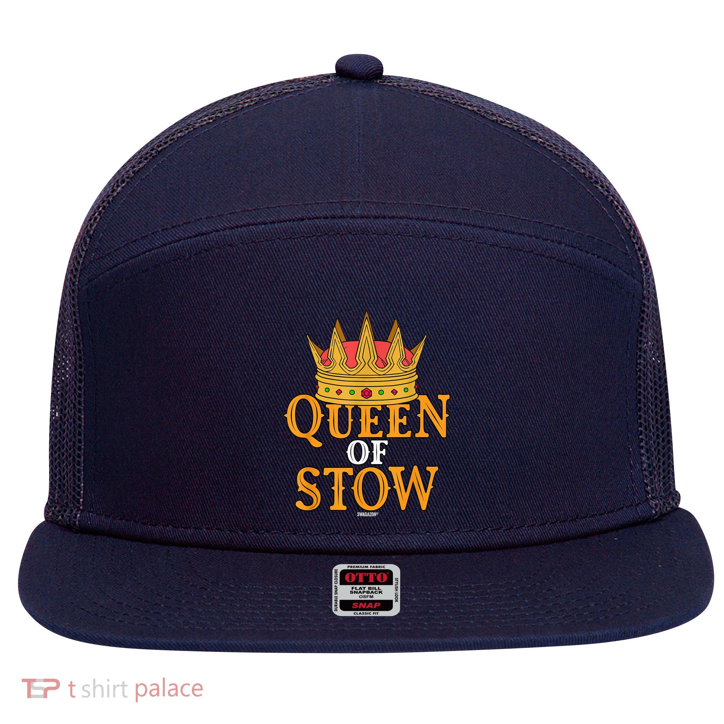 Queen Of Stow Swagazon Stowers Associate Pride Stowing Rate 7 Panel Mesh Trucker Snapback Hat
