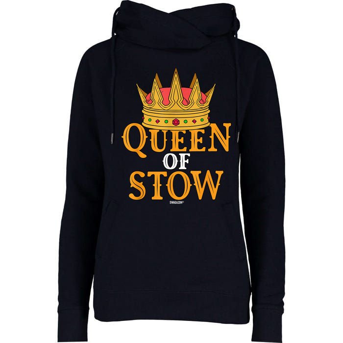 Queen Of Stow Swagazon Stowers Associate Pride Stowing Rate Womens Funnel Neck Pullover Hood