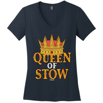 Queen Of Stow Swagazon Stowers Associate Pride Stowing Rate Women's V-Neck T-Shirt