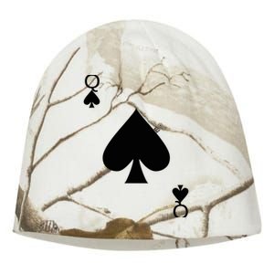 Queen of Spades Deck of Cards Halloween Costume Kati - Camo Knit Beanie