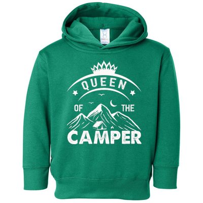 QUEEN OF THE CAMPER FUNNY CAMPING Toddler Hoodie