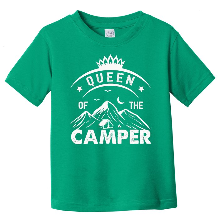 QUEEN OF THE CAMPER FUNNY CAMPING Toddler T-Shirt