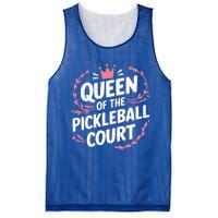 Queen Of The Pickleball Court Paddleball Lover Player Coach Gift Mesh Reversible Basketball Jersey Tank