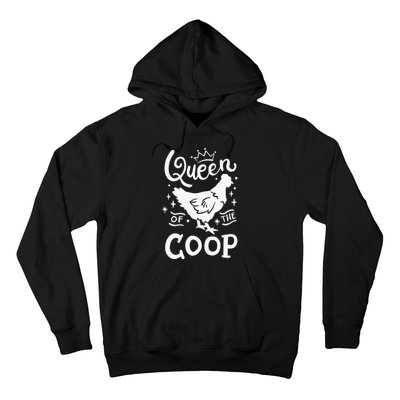 Queen Of The Coop Chicken Mom Chicken Lady Hoodie