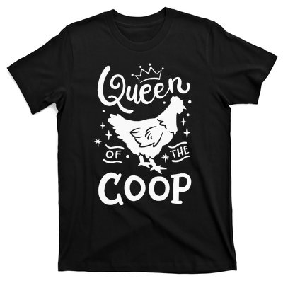 Queen Of The Coop Chicken Mom Chicken Lady T-Shirt