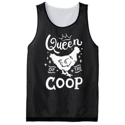 Queen Of The Coop Chicken Mom Chicken Lady Mesh Reversible Basketball Jersey Tank