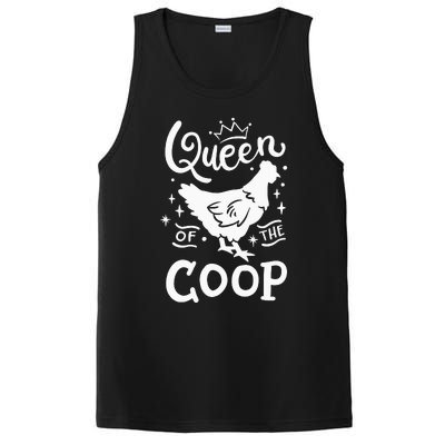 Queen Of The Coop Chicken Mom Chicken Lady PosiCharge Competitor Tank