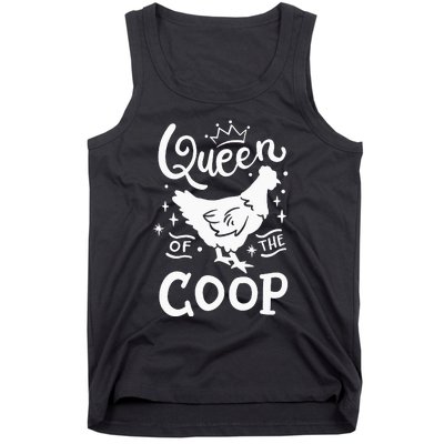 Queen Of The Coop Chicken Mom Chicken Lady Tank Top