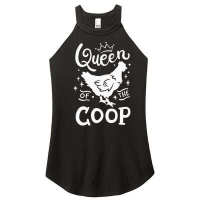 Queen Of The Coop Chicken Mom Chicken Lady Women’s Perfect Tri Rocker Tank