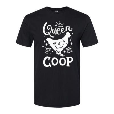 Queen Of The Coop Chicken Mom Chicken Lady Softstyle CVC T-Shirt