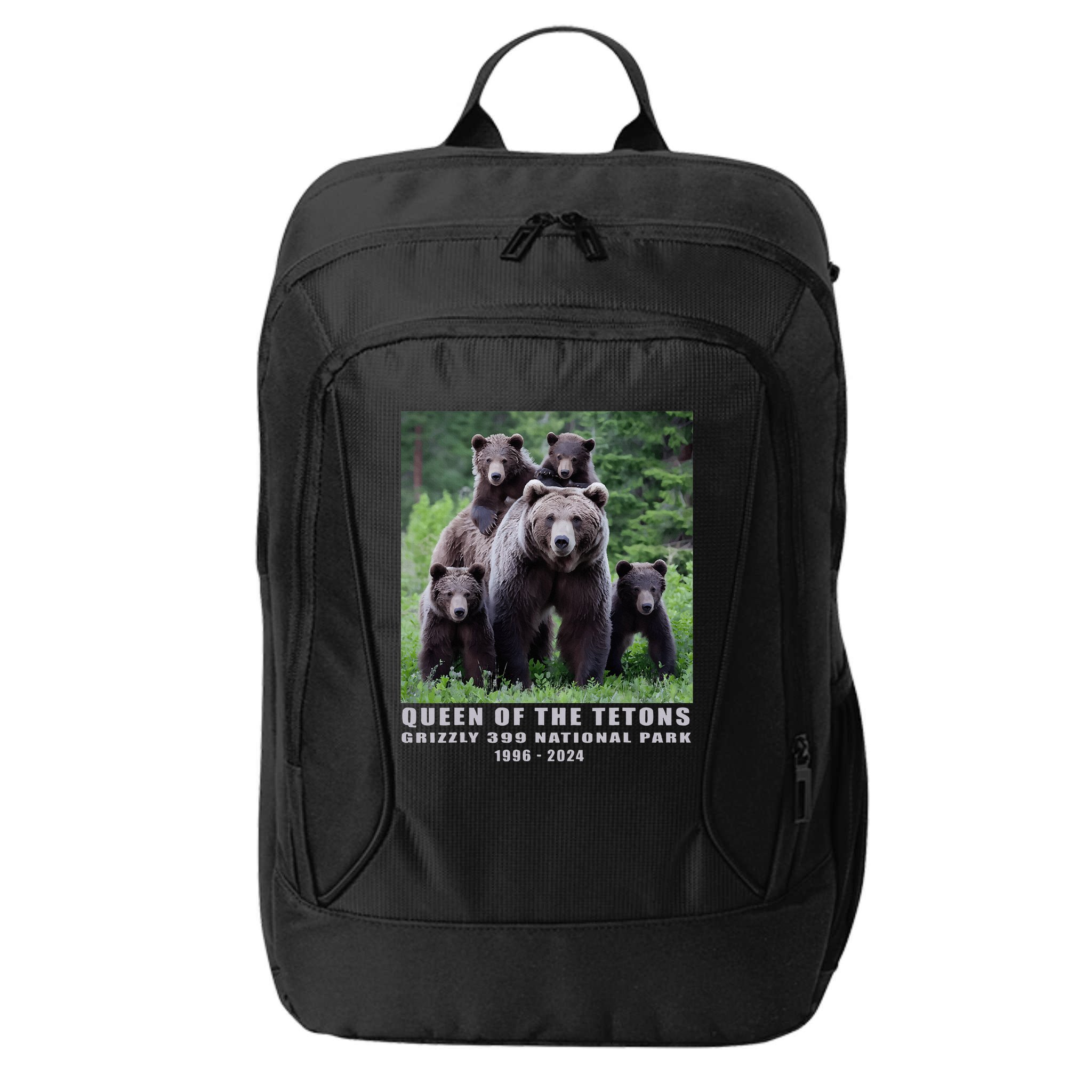 Queen Of The Tetons Grizzly 399 National Park 1996 2024 City Backpack
