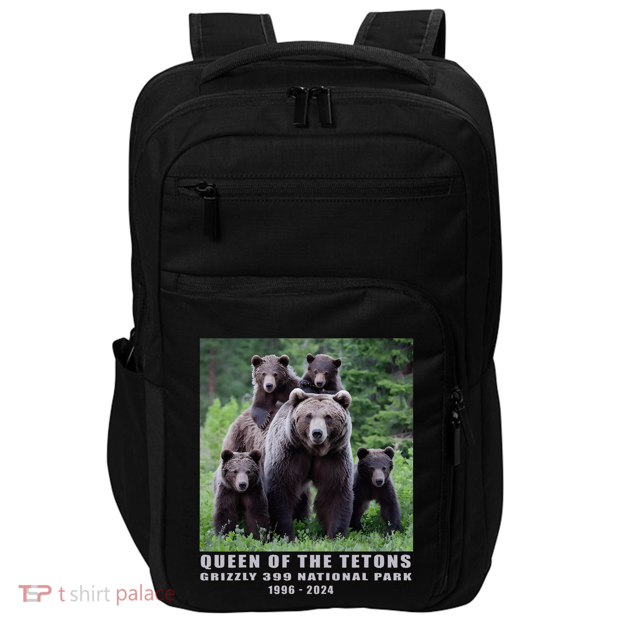 Queen Of The Tetons Grizzly 399 National Park 1996 2024 Impact Tech Backpack