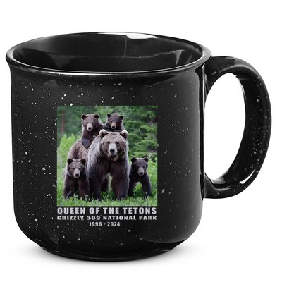 Queen Of The Tetons Grizzly 399 National Park 1996 2024 15oz Campfire Ceramic Mug