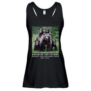 Queen Of The Tetons Grizzly 399 National Park 1996 2024 Ladies Essential Flowy Tank