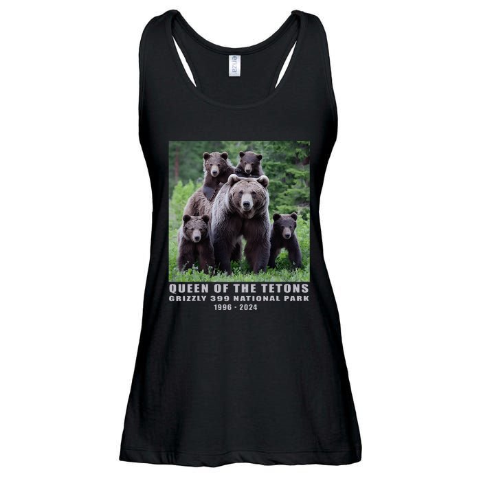 Queen Of The Tetons Grizzly 399 National Park 1996 2024 Ladies Essential Flowy Tank