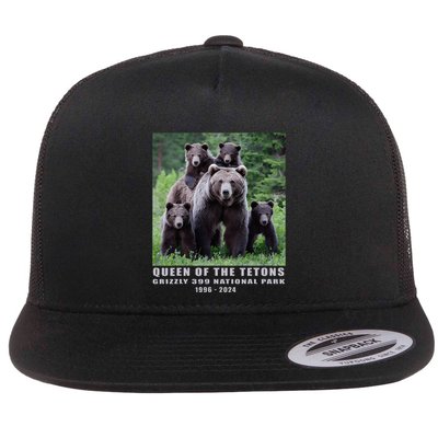Queen Of The Tetons Grizzly 399 National Park 1996 2024 Flatbill Hat