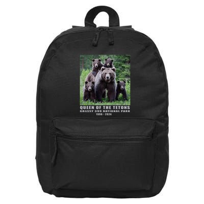 Queen Of The Tetons Grizzly 399 National Park 1996 2024 16 in Basic Backpack