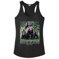 Queen Of The Tetons Grizzly 399 National Park 1996 2024 Ladies PosiCharge Competitor Racerback Tank