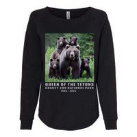 Queen Of The Tetons Grizzly 399 National Park 1996 2024 Womens California Wash Sweatshirt