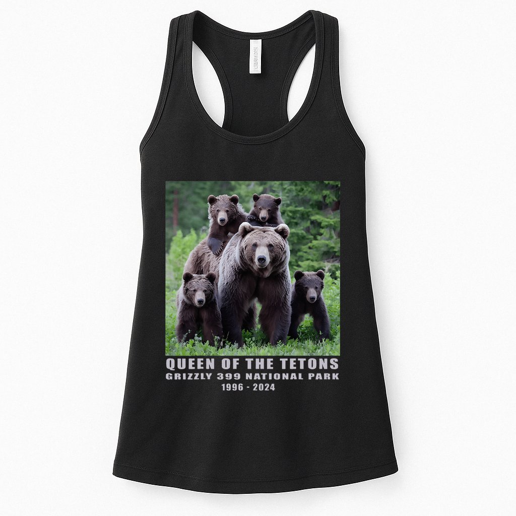 Queen Of The Tetons Grizzly 399 National Park 1996 2024 Womens Tank Top