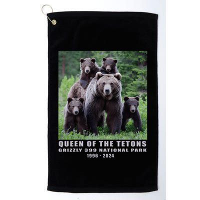 Queen Of The Tetons Grizzly 399 National Park 1996 2024 Golf Towel