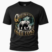 Queen Of The Tetons Grizzly 399 National Park Preserve Cooling Performance Crew T-Shirt