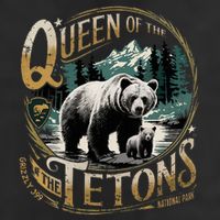 Queen Of The Tetons Grizzly 399 National Park Preserve Adult Drive Performance Visor