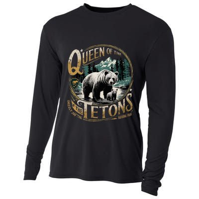 Queen Of The Tetons Grizzly 399 National Park Preserve Cooling Performance Long Sleeve Crew