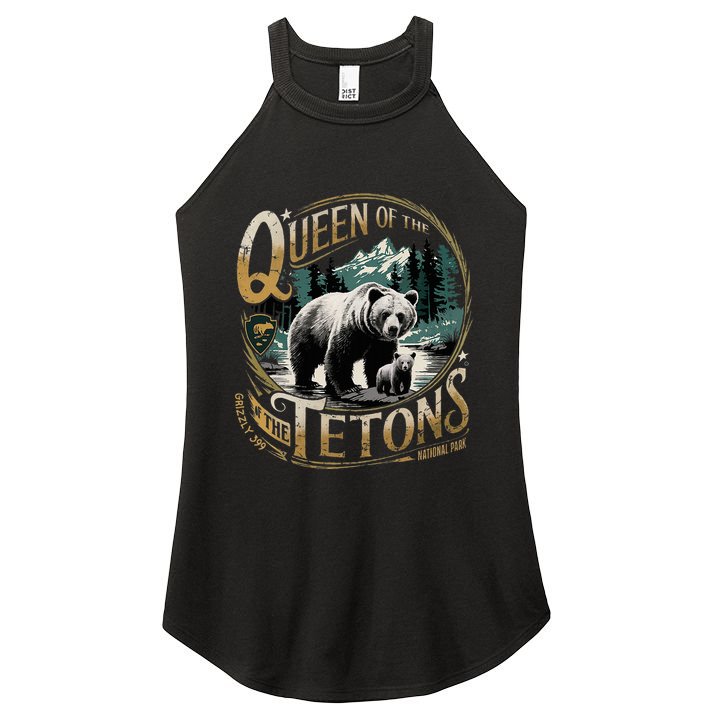 Queen Of The Tetons Grizzly 399 National Park Preserve Women's Perfect Tri Rocker Tank