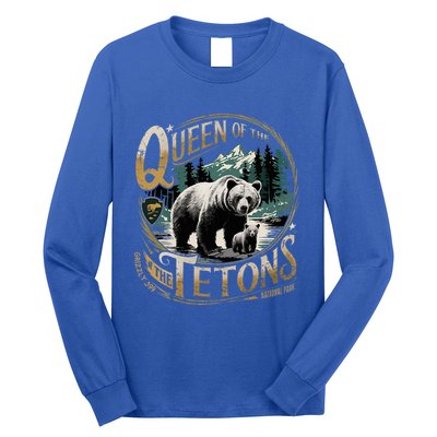 Queen Of The Tetons Grizzly 399 National Park Preserve Long Sleeve Shirt