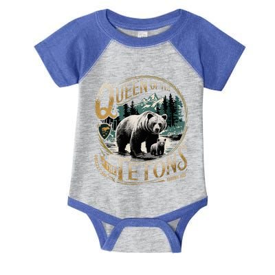 Queen Of The Tetons Grizzly 399 National Park Preserve Infant Baby Jersey Bodysuit