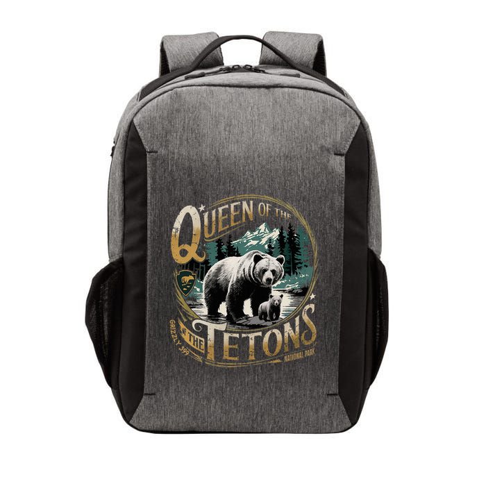 Queen Of The Tetons Grizzly 399 National Park Preserve Vector Backpack