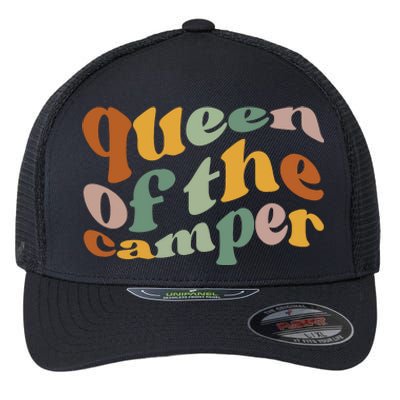 Queen Of The Camper Camping Flexfit Unipanel Trucker Cap