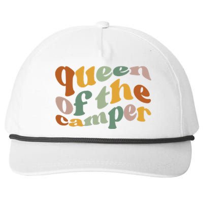 Queen Of The Camper Camping Snapback Five-Panel Rope Hat