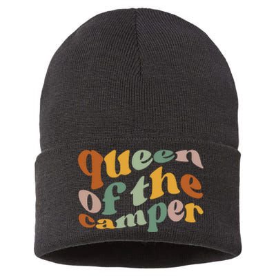 Queen Of The Camper Camping Sustainable Knit Beanie