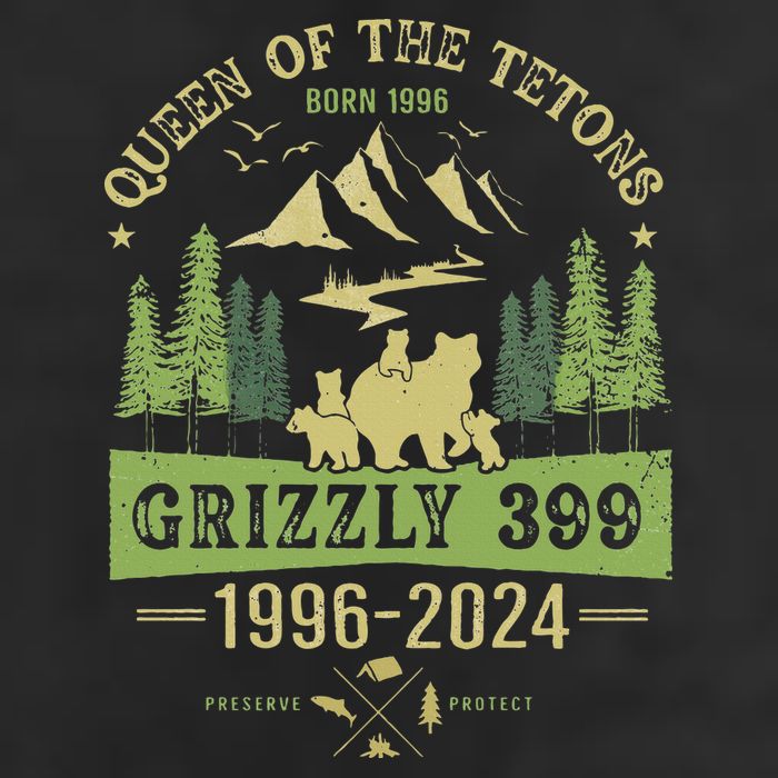 Queen Of The Tetons Grizzly 399 National Park 19962024 Adult Drive Performance Visor