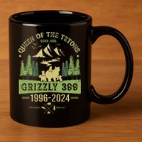 Queen Of The Tetons Grizzly 399 National Park 19962024 11oz C Handle Ceramic Mug