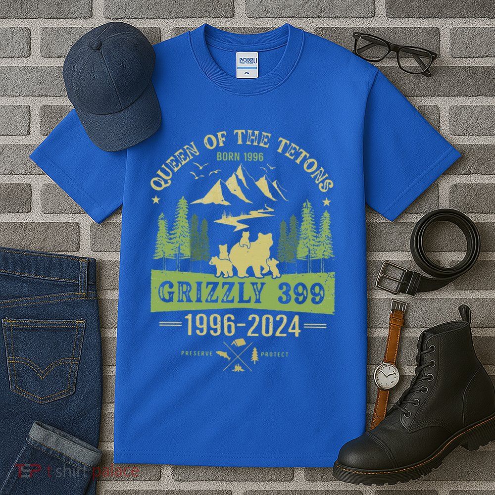 Queen Of The Tetons Grizzly 399 National Park 19962024 Tall T-Shirt