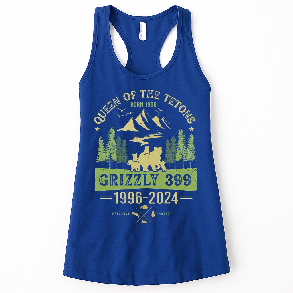 Queen Of The Tetons Grizzly 399 National Park 19962024 Womens Tank Top
