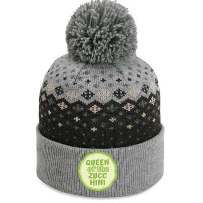 Queen Of The Zucchini Vegan Gift The Baniff Cuffed Pom Beanie