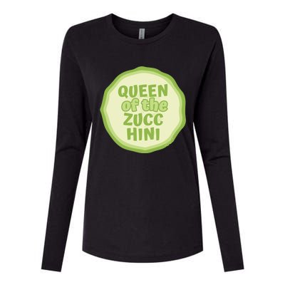 Queen Of The Zucchini Vegan Gift Womens Cotton Relaxed Long Sleeve T-Shirt