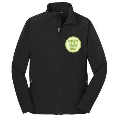 Queen Of The Zucchini Vegan Gift Core Soft Shell Jacket